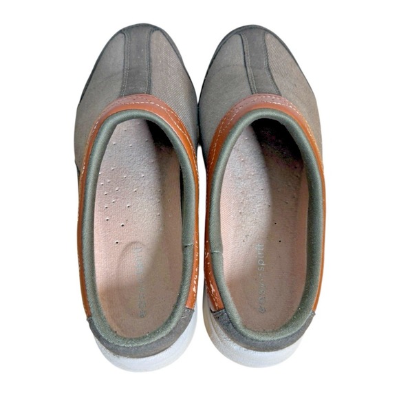 Easy Spirit Traveltime WOMENS 7 PRE-OWNED GREEN Comfort Sneakers Clog Mule Shoes - Picture 4 of 12